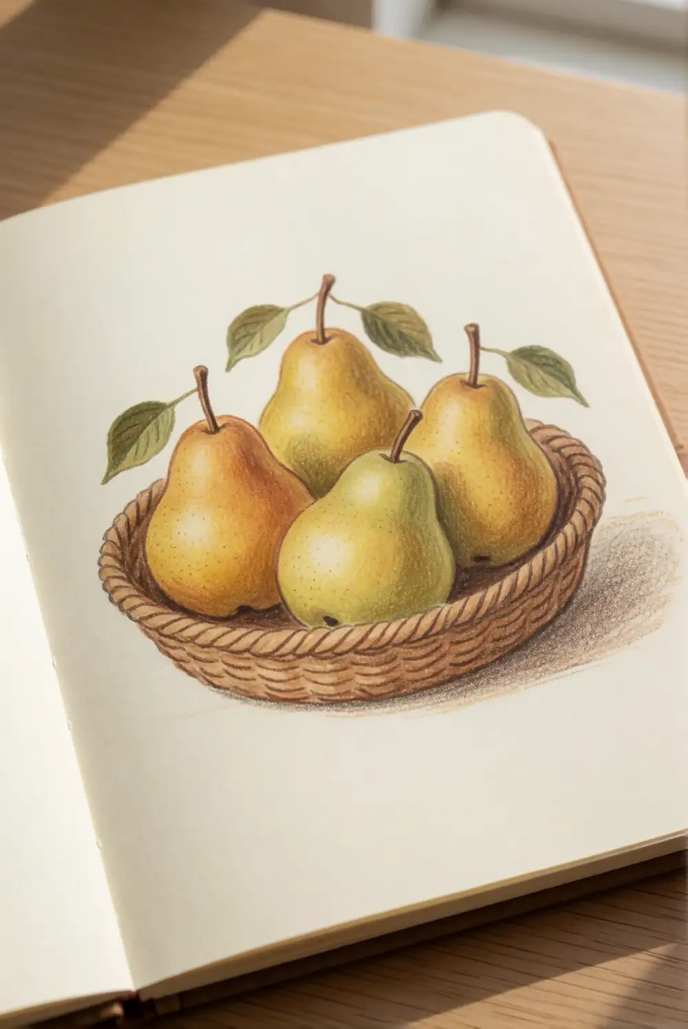 Harvest Basket of Pears