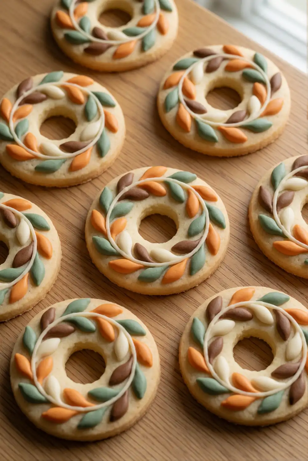 Harvest Wreath Butter Cookies