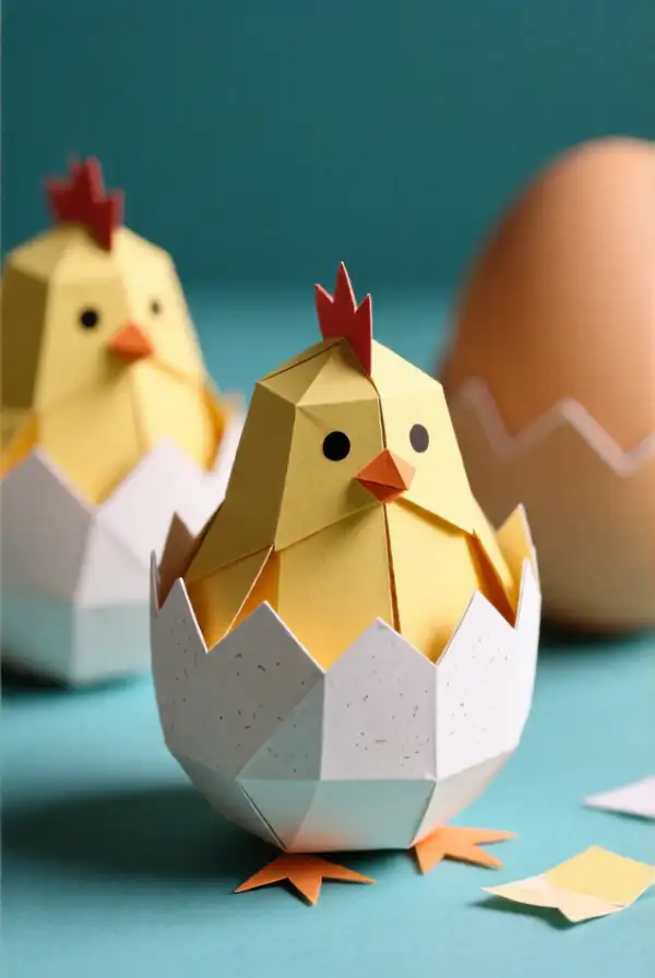 Hatching Chick Paper Craft