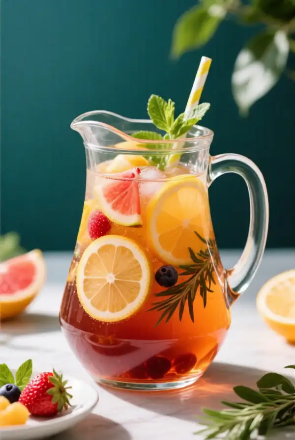 Healthy Herbal Tea Summer Sangria