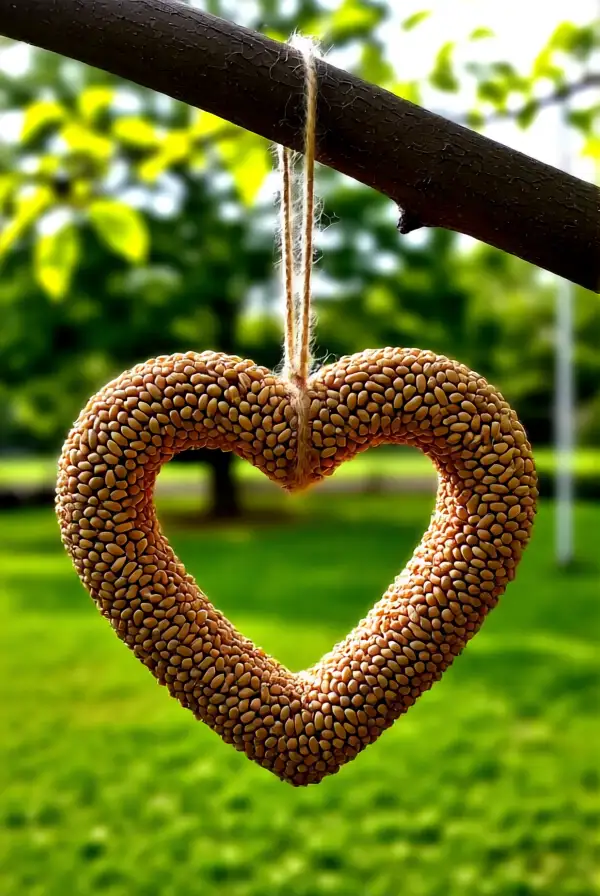Heart-Shaped Bird Feeders