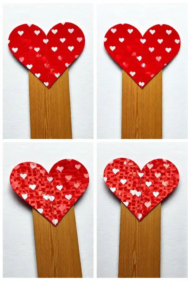 Heart-Shaped Bookmarks