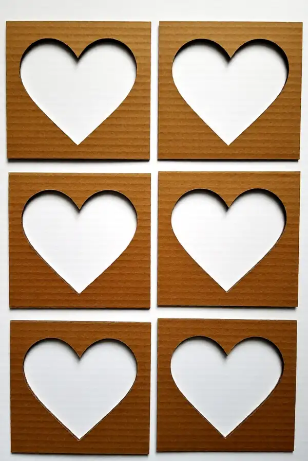 Heart Shaped Cardboard Cutouts