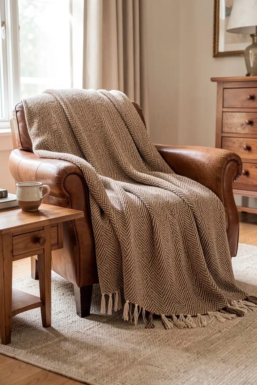 Herringbone Blankets For Timeless Texture