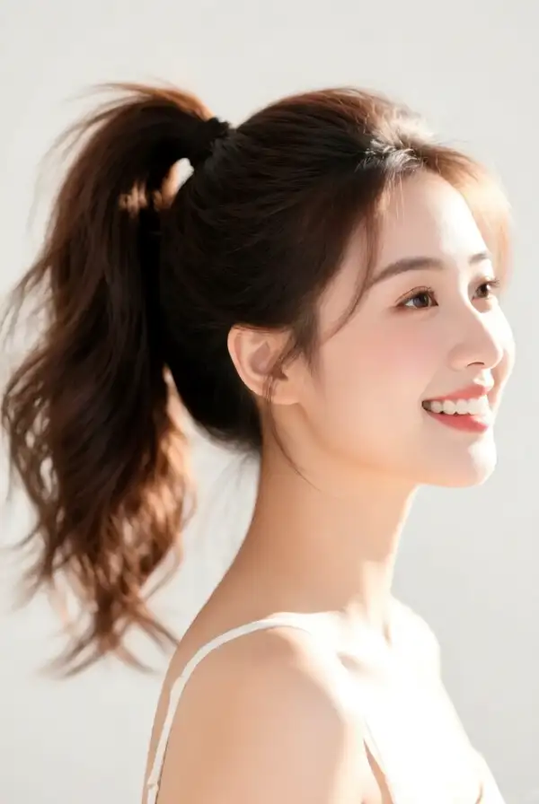 High Ponytail with Volume