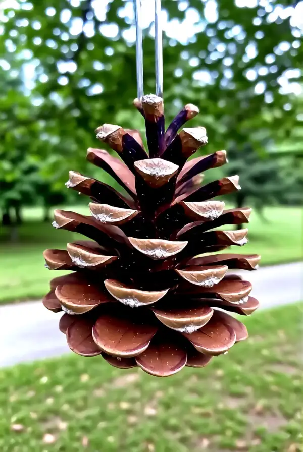 Homemade Bird Feeders from Pine Cones