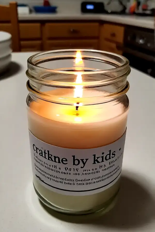 Homemade Candle in a Jar