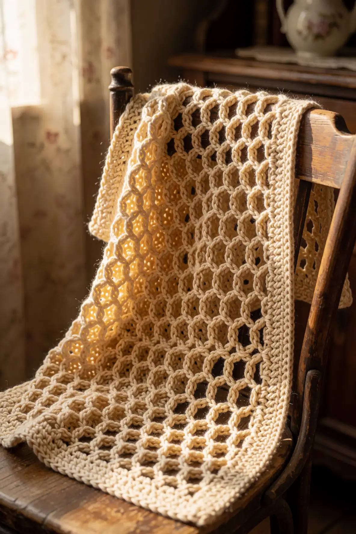 Honeycomb Texture with Heirloom Warmth