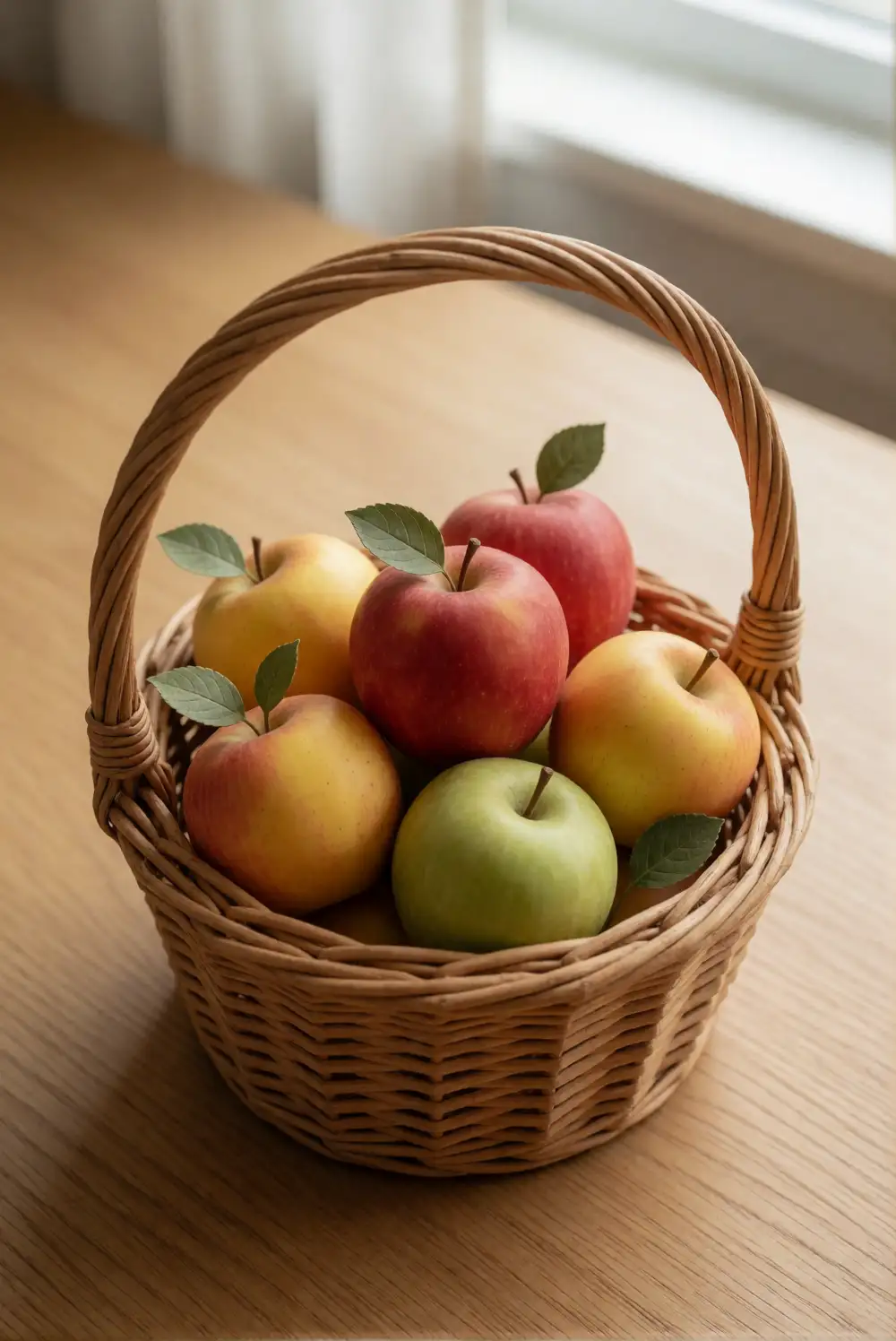 Illustrate a Little Basket of Fall Apples
