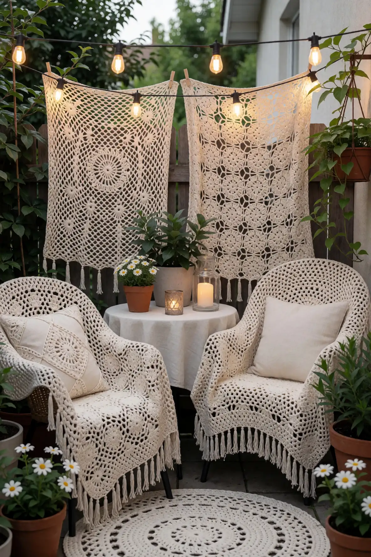 Incorporating Crochet Blankets in Outdoor Spaces