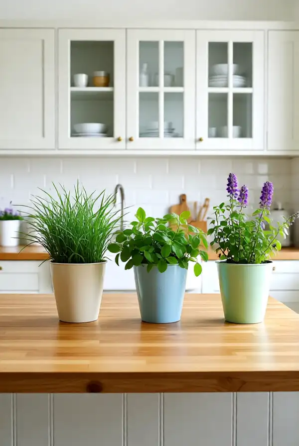 Incorporating Pastel Plants and Greenery