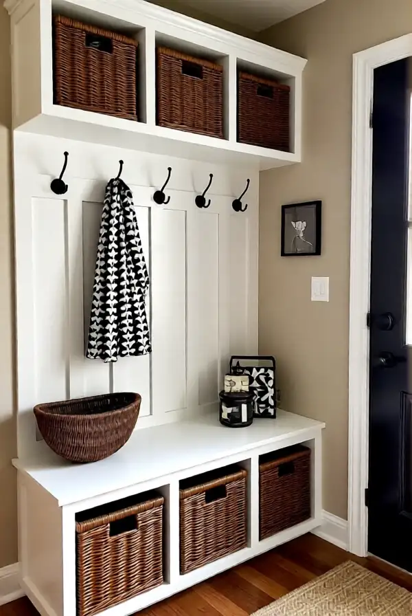 Incorporating Storage Solutions in Entryway Decor