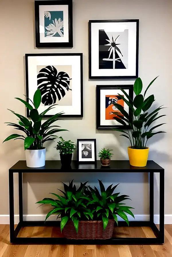 Incorporating Wall Art and Plants
