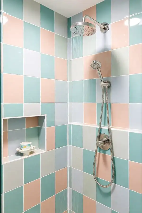 Inspiring Pastel Shower Design