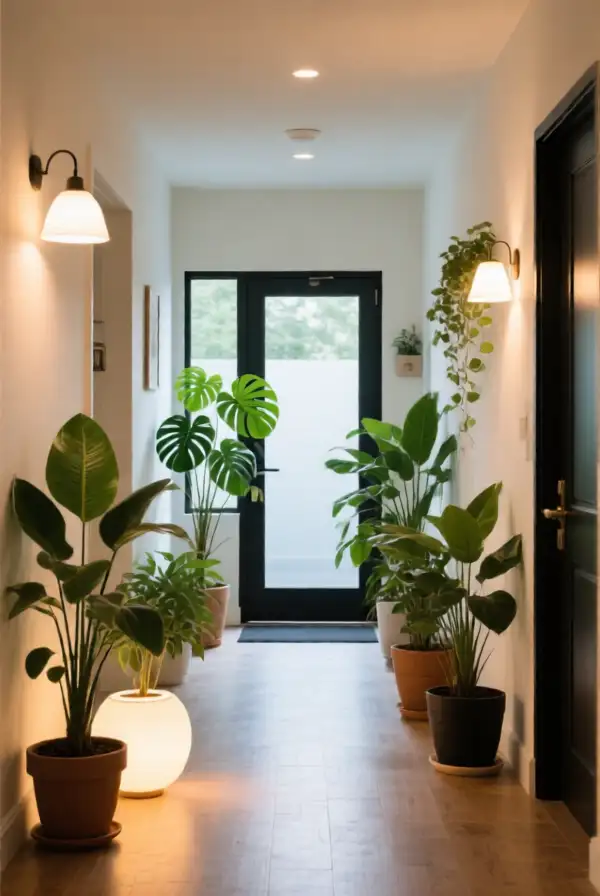 Integrating Indoor Plants with Light Sources