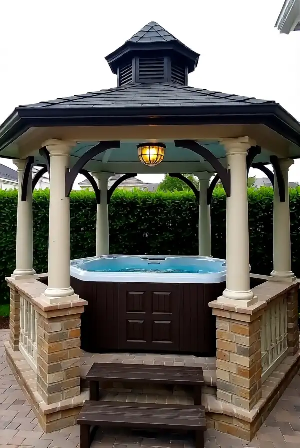 Jacuzzis Under Gazebo Structures