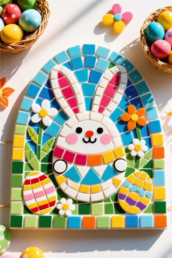 Joyful Easter Mosaic Art