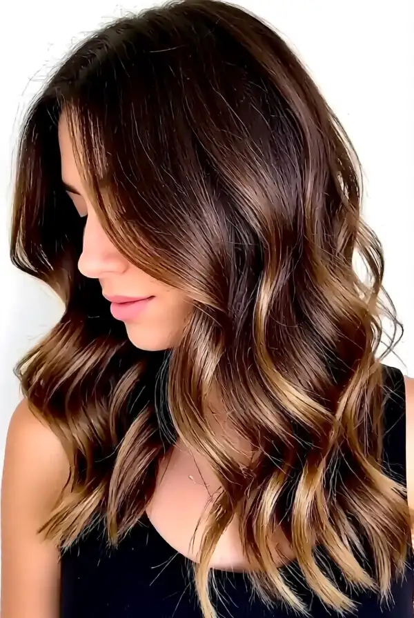 Layered Hair with Subtle Waves