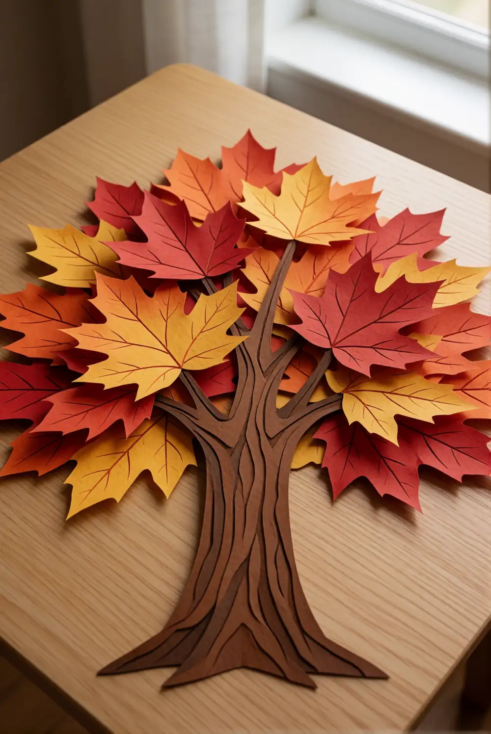 Layered Paper Fall Tree