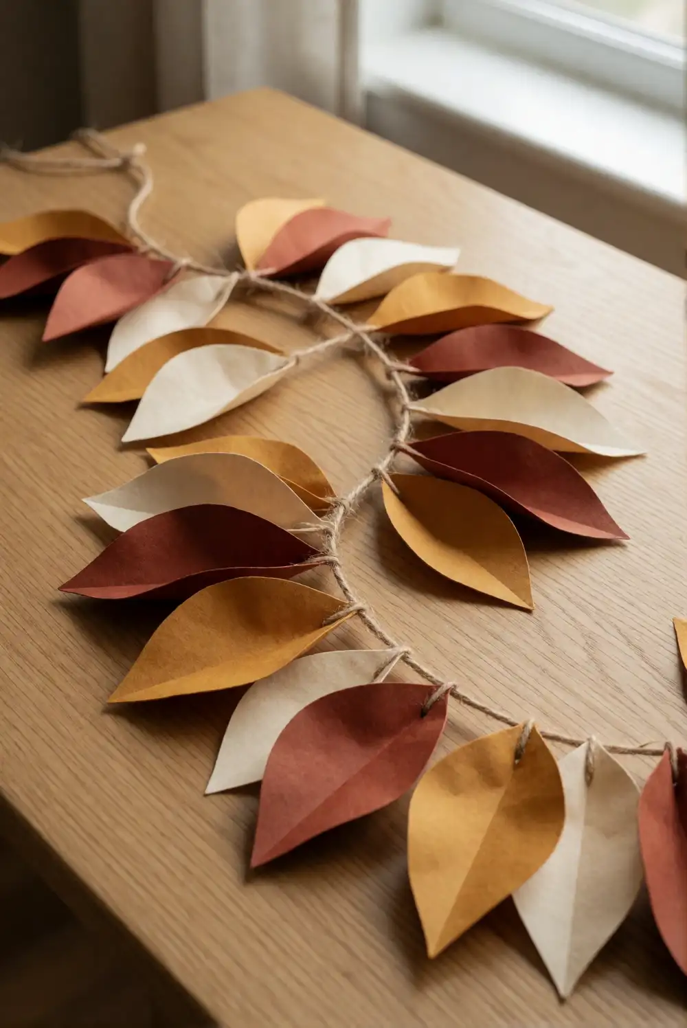 Layered Paper Leaf Garland