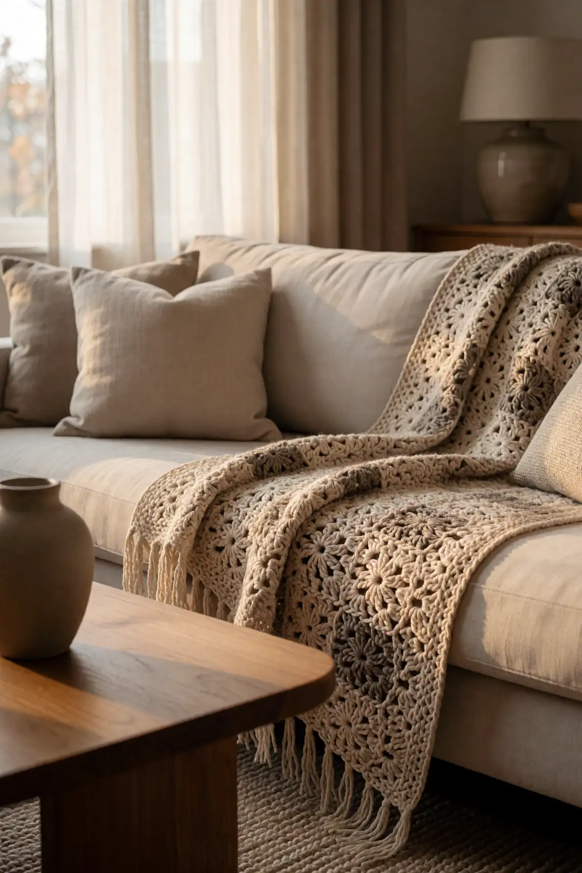 Layered Texture for a Welcoming Living Room