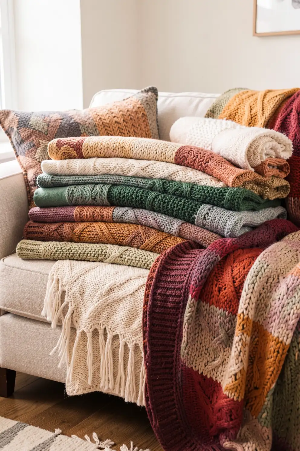 Layering Blankets for Visual Interest