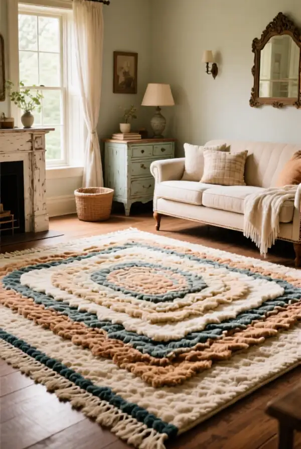 Layering Rugs for Warmth