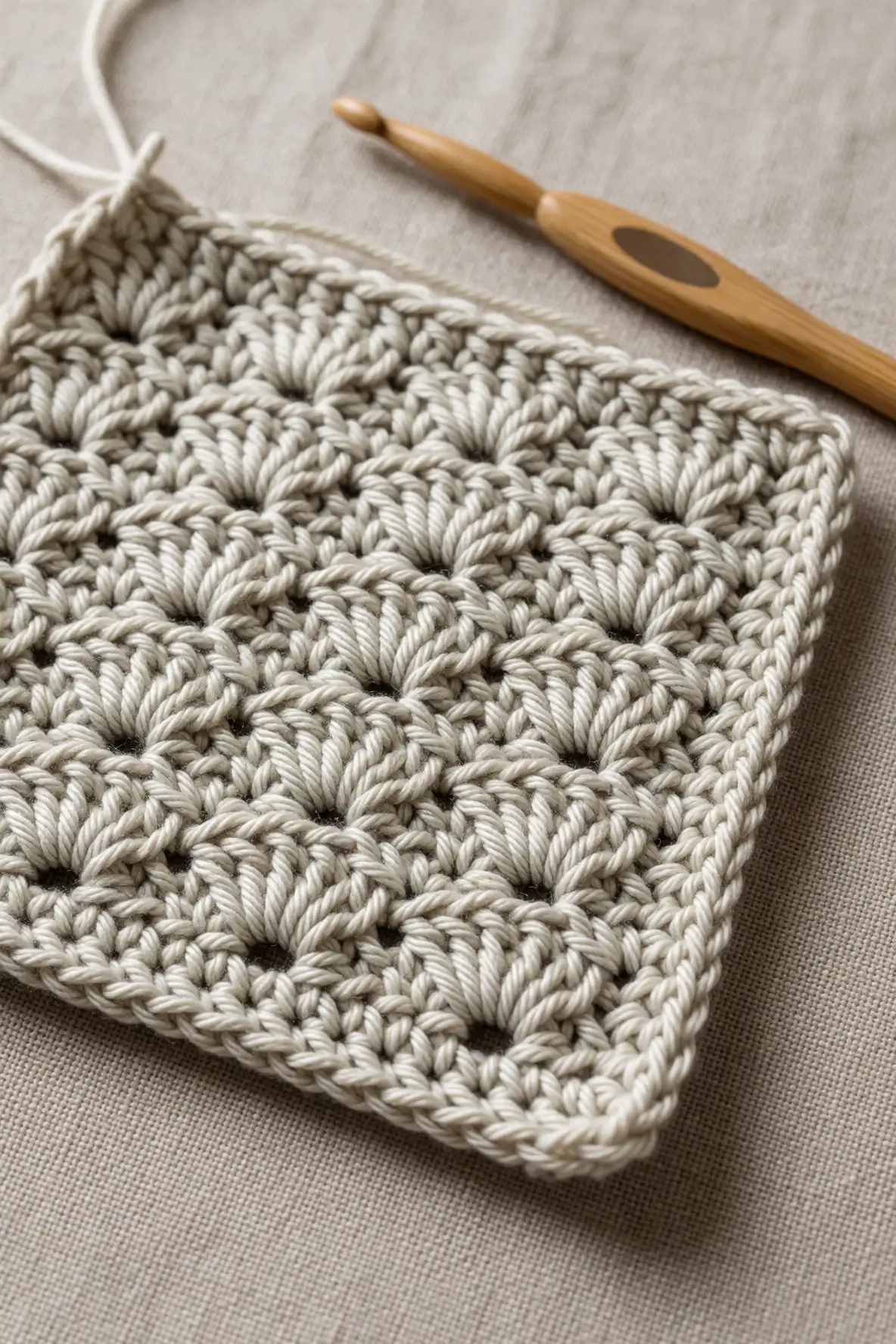 Layering Shell Stitch With Simple Borders