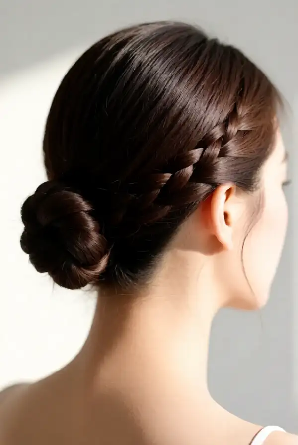 Low Braided Bun