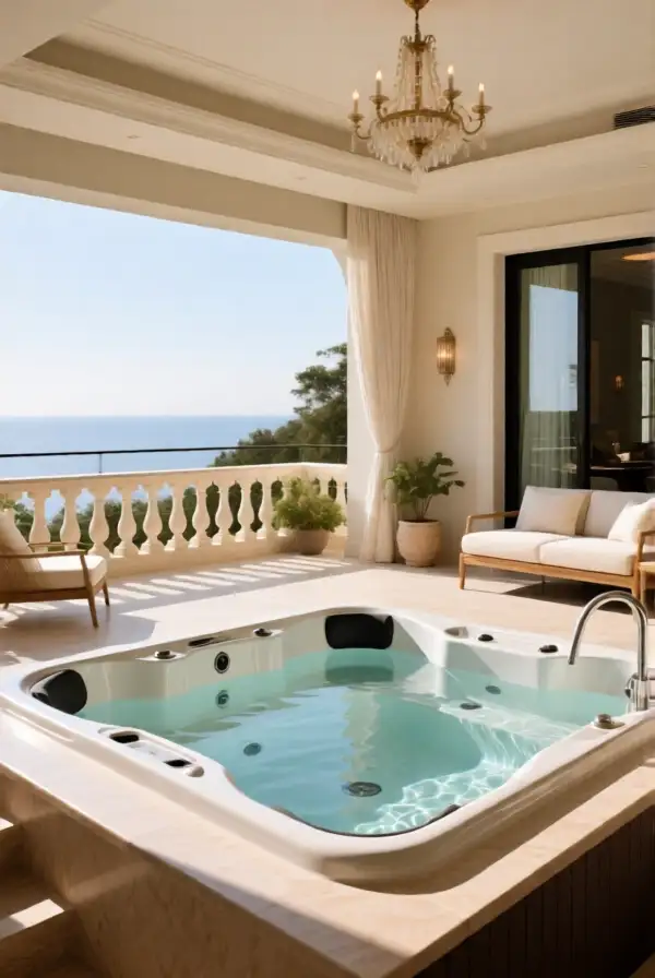 Luxury Spa-Style Jacuzzis on the Terrace