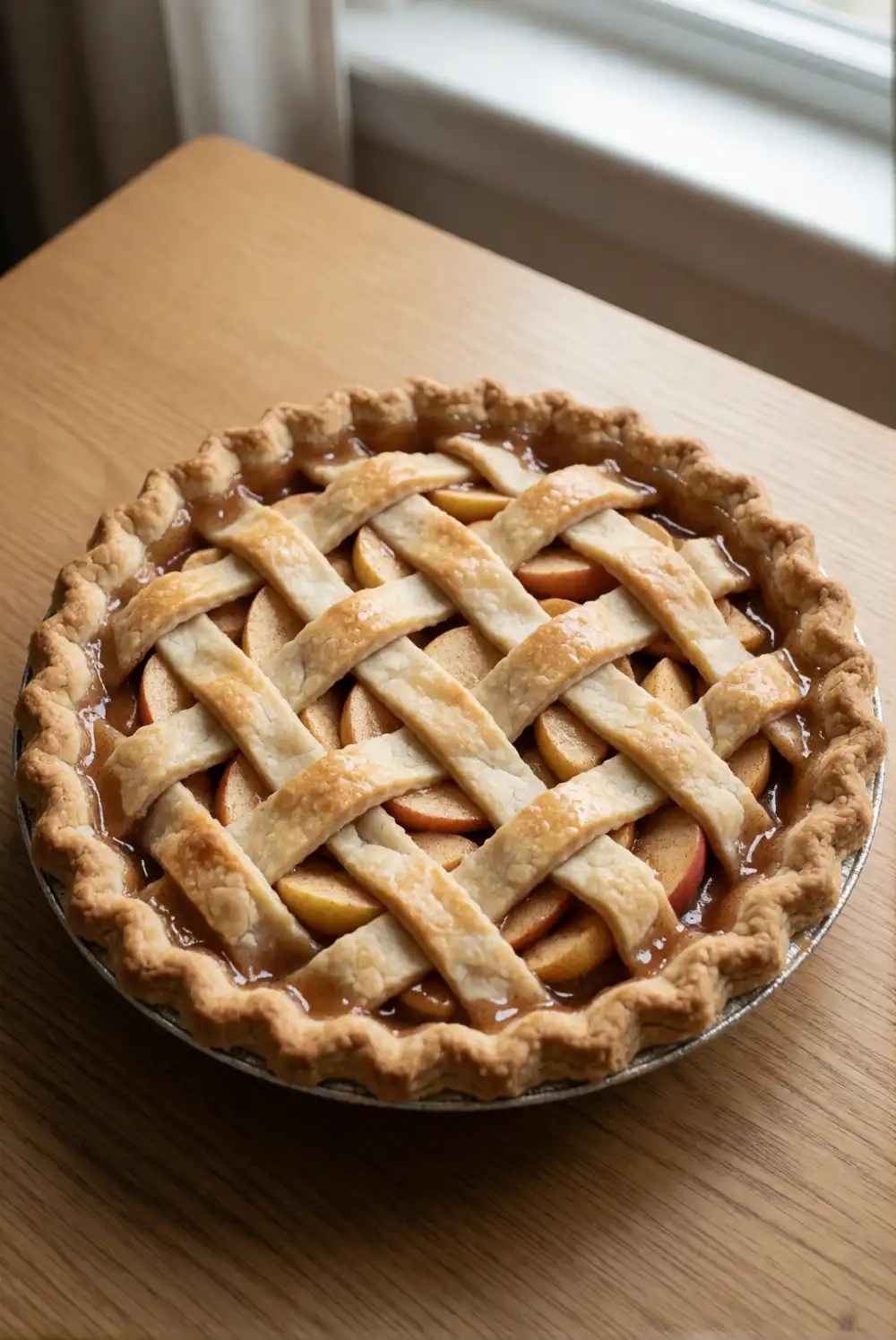 Make a Golden Lattice Apple Pie