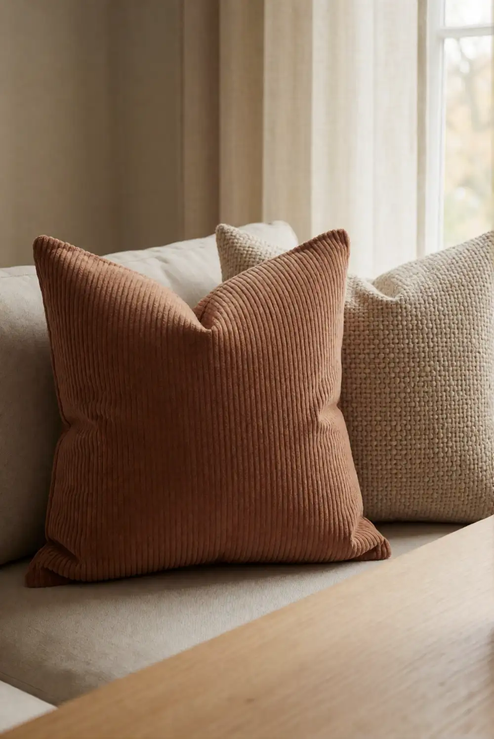 Make a Textured Cushion Cover for the Sofa