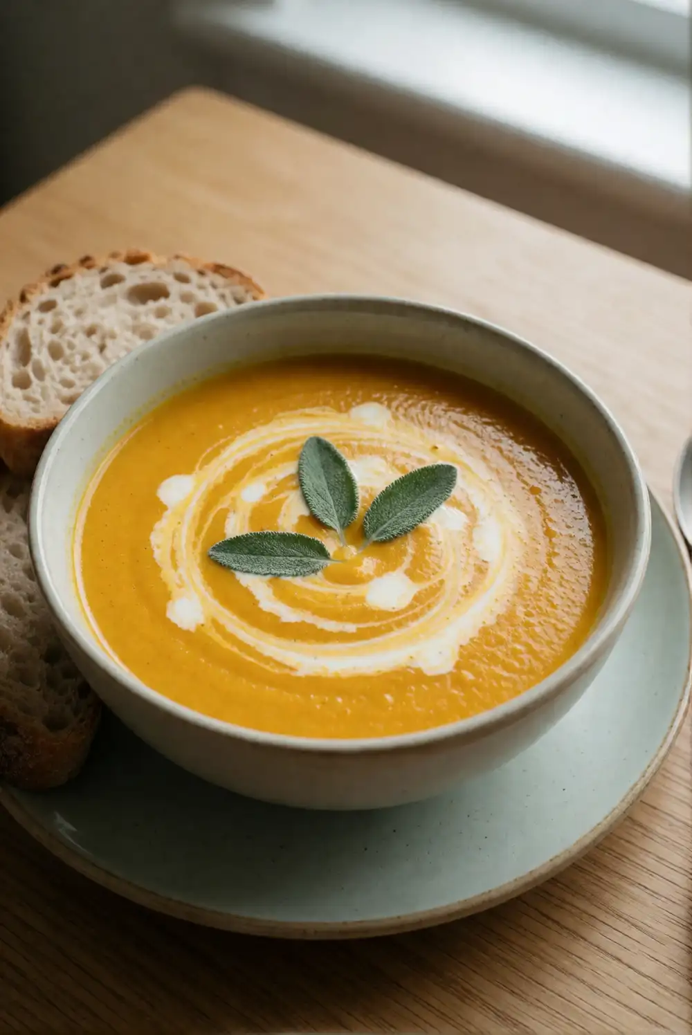 Make Creamy Pumpkin Soup with Sage