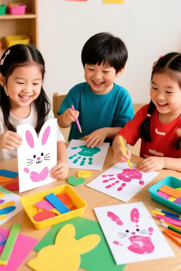 Make Handprint Bunnies
