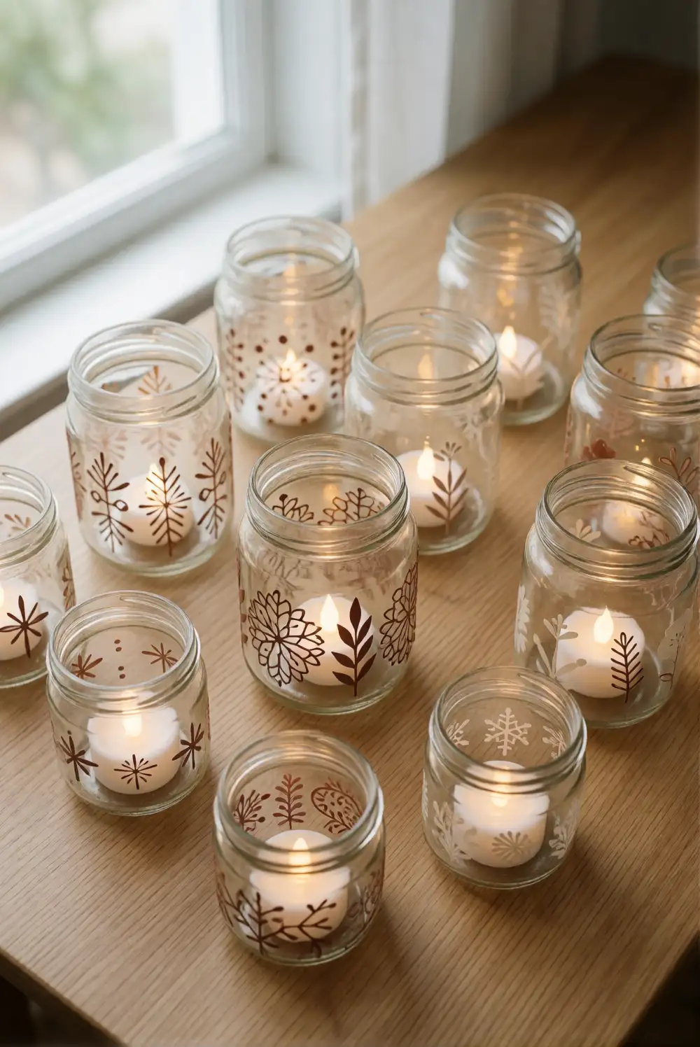 Making Halloween Lanterns with Jars