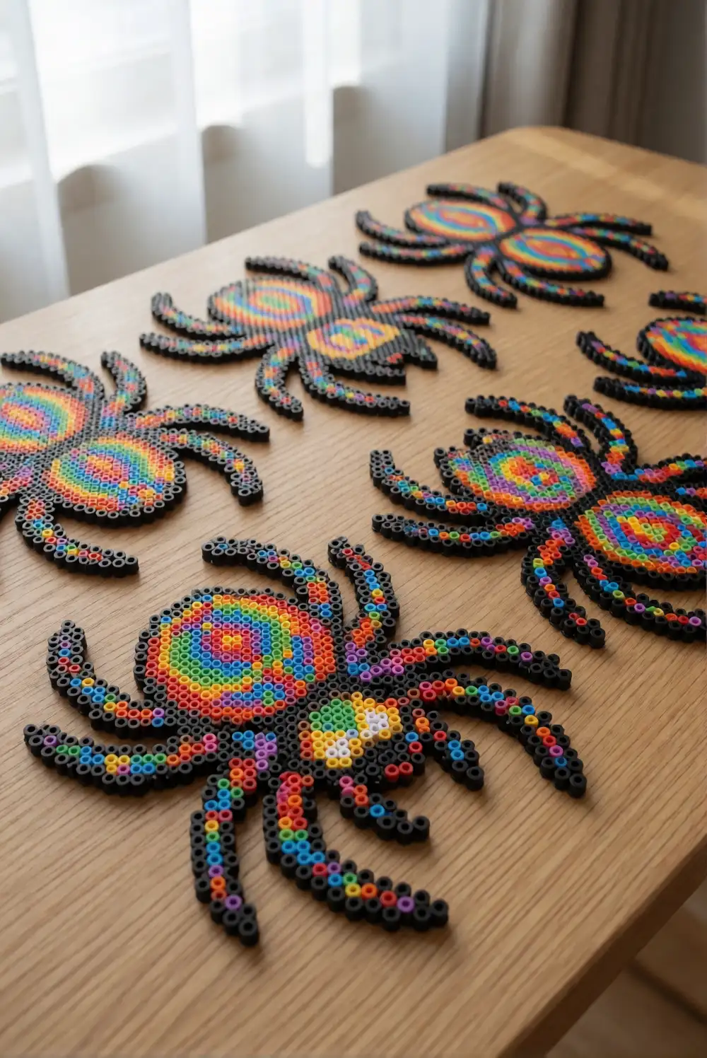 Making Spider Mosaics with Beads