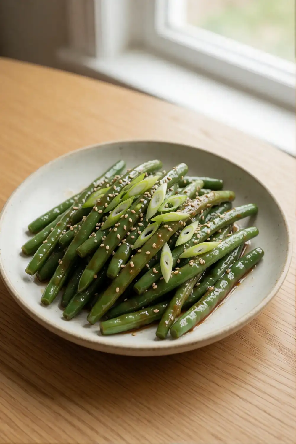Maple Miso Green Beans