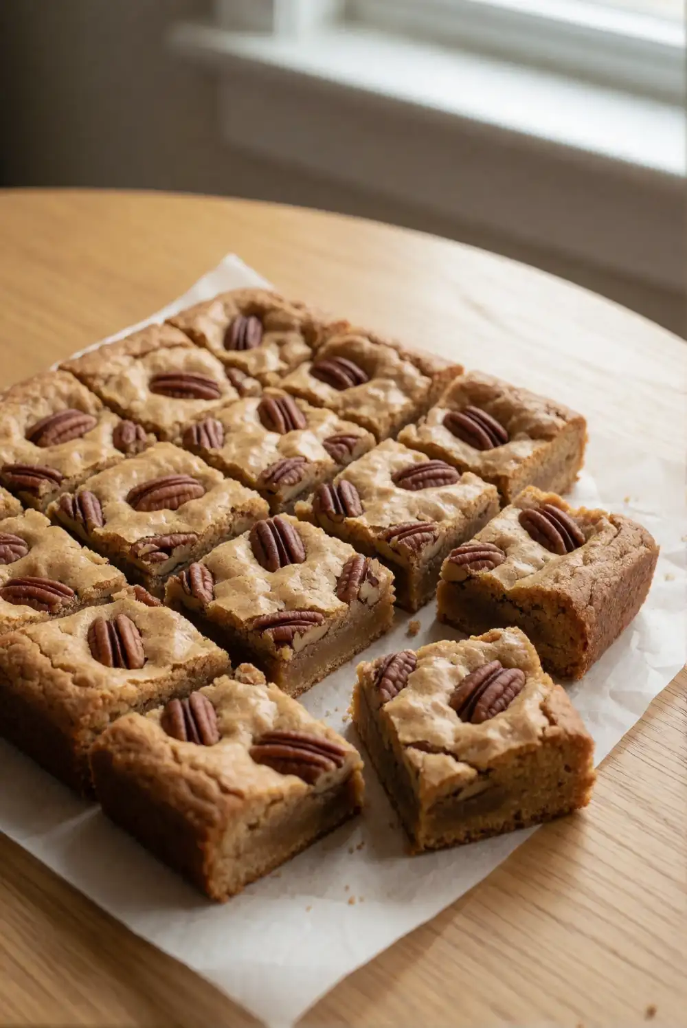 Maple Pecan Blondies