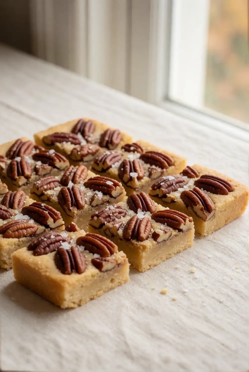 Maple Pecan Shortbread Bars