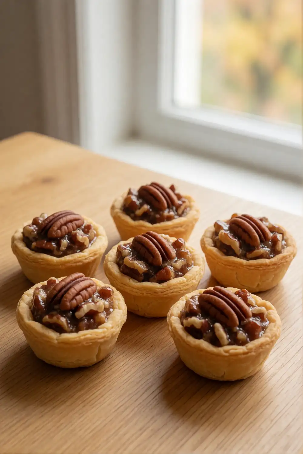 Maple Pecan Tartlets with Flaky Pastry