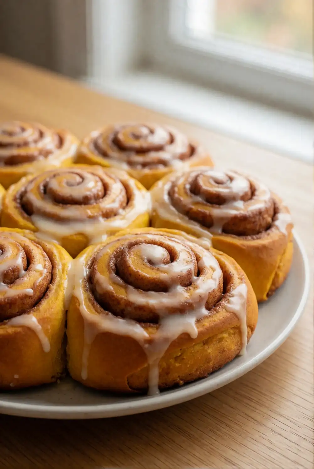 Maple Pumpkin Cinnamon Rolls