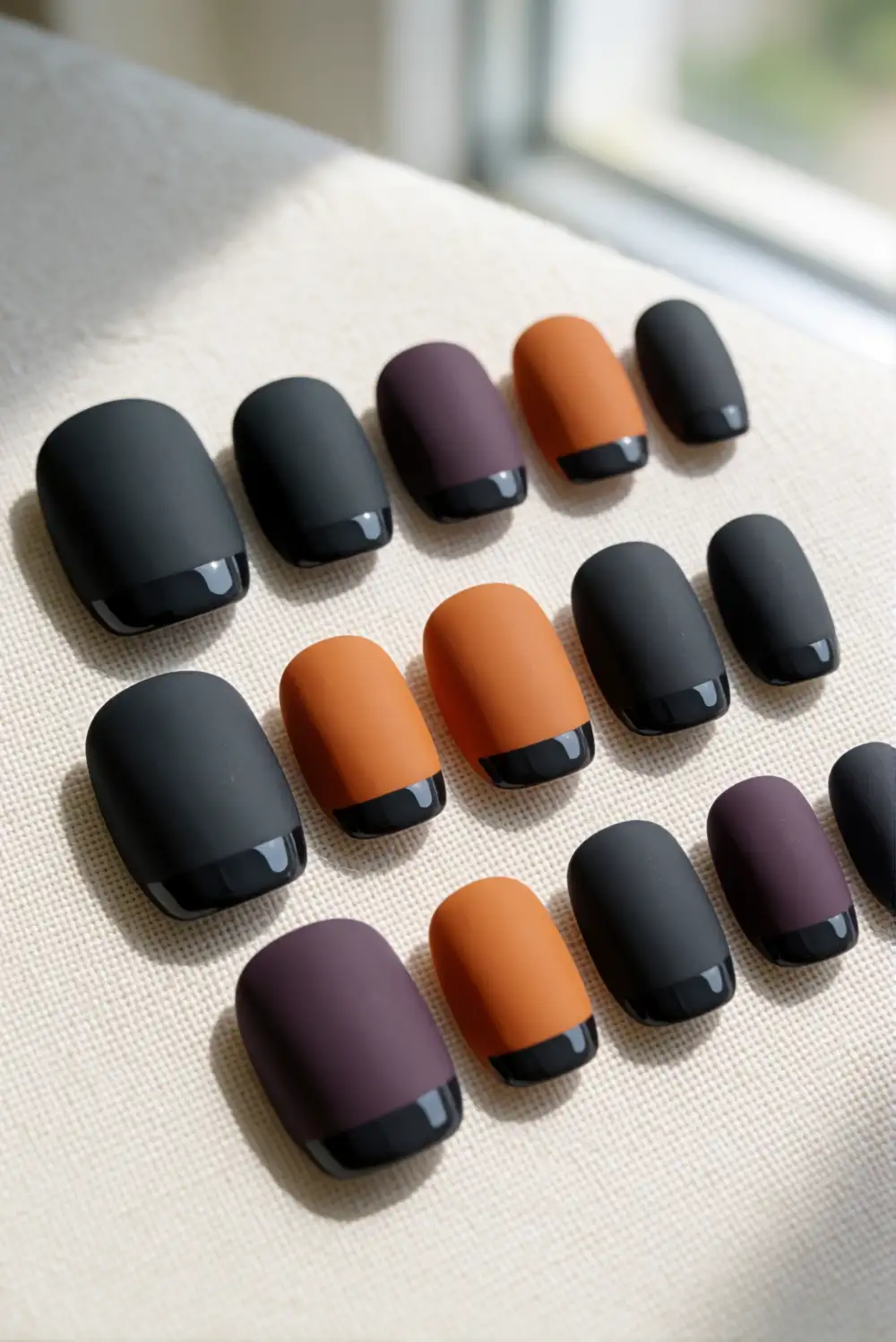 Matte Charcoal With Glossy Tips