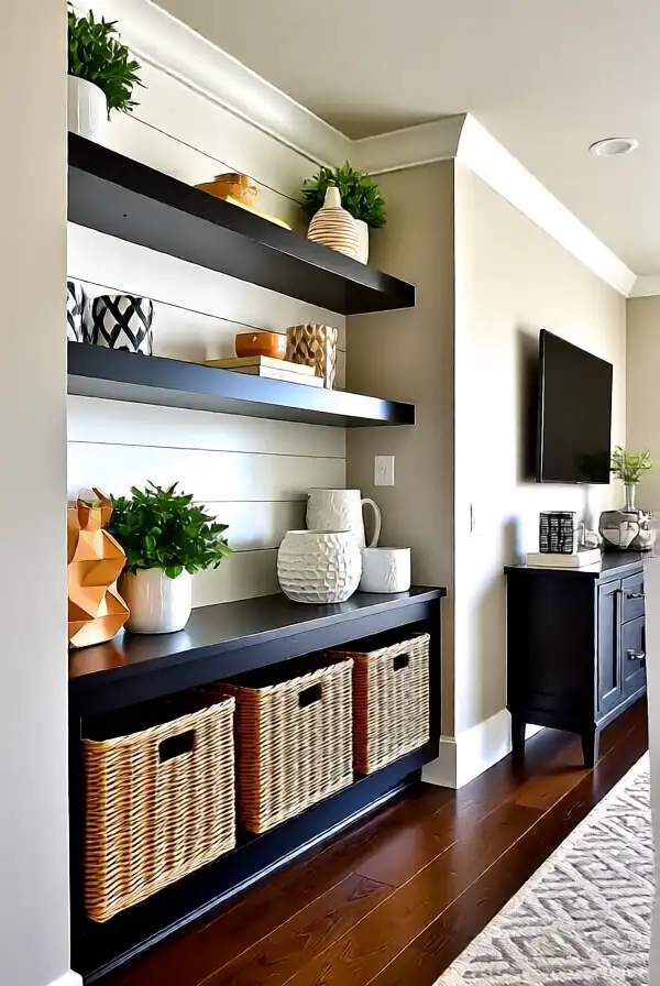 Maximize Storage with Decorative Baskets