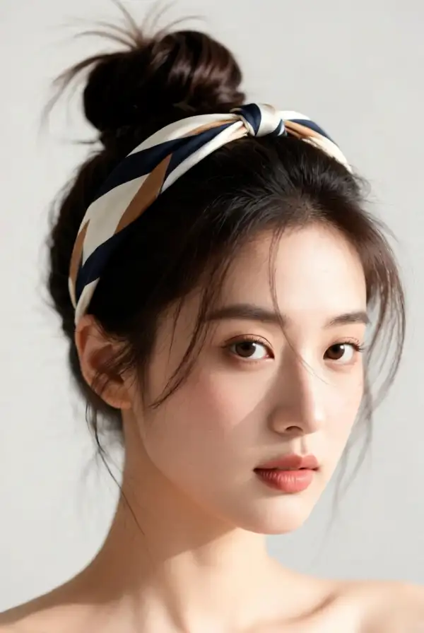 Messy Bun with Headband