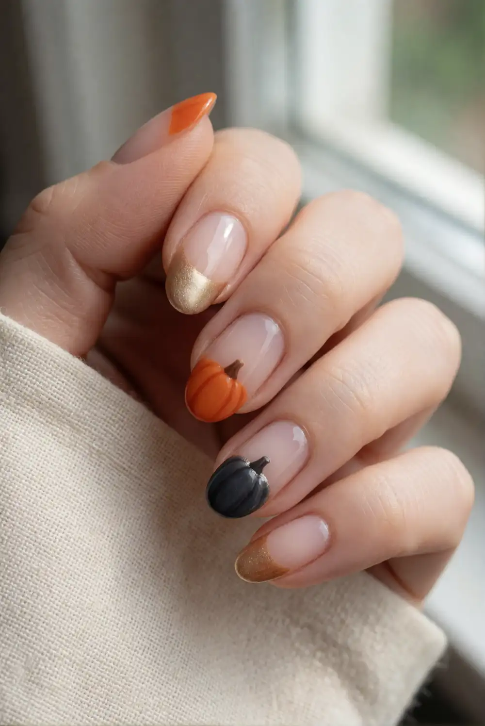 Metallic Candy Corn Tips