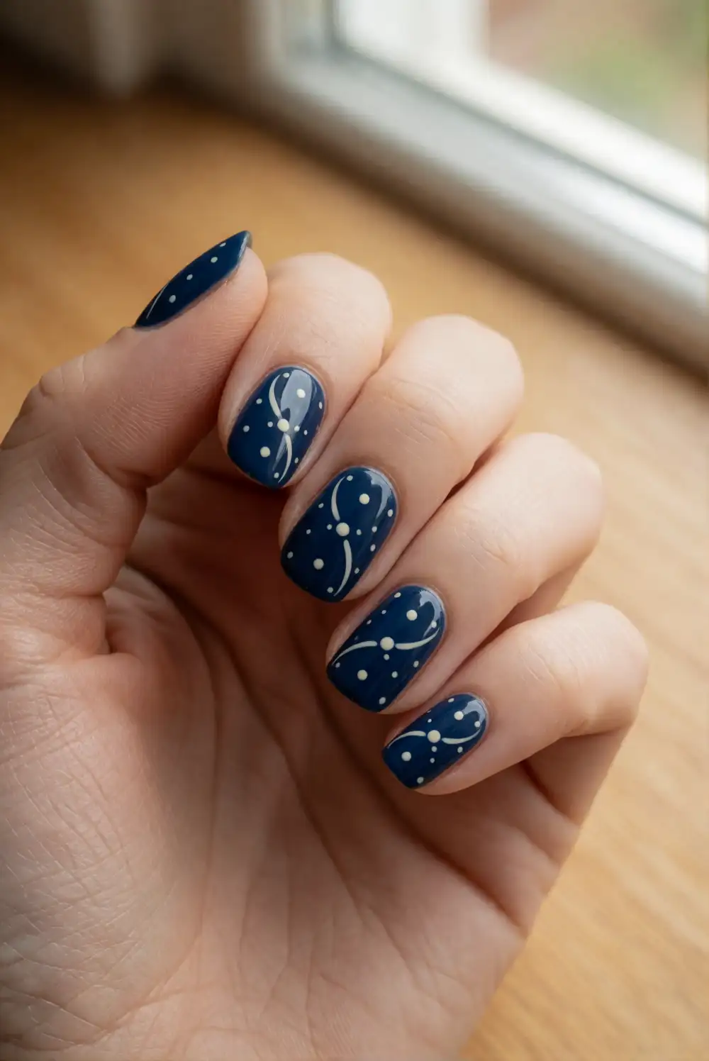 Midnight Dots and Moon Lines