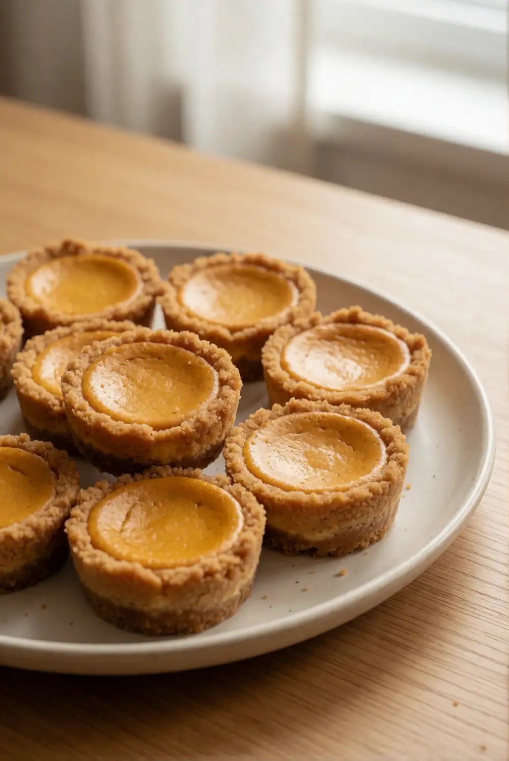 Mini Pumpkin Cheesecake Tarts