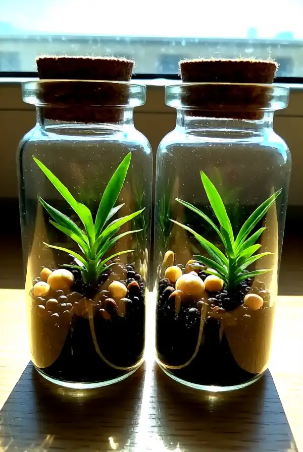 Miniature Terrariums with Pill Bottles
