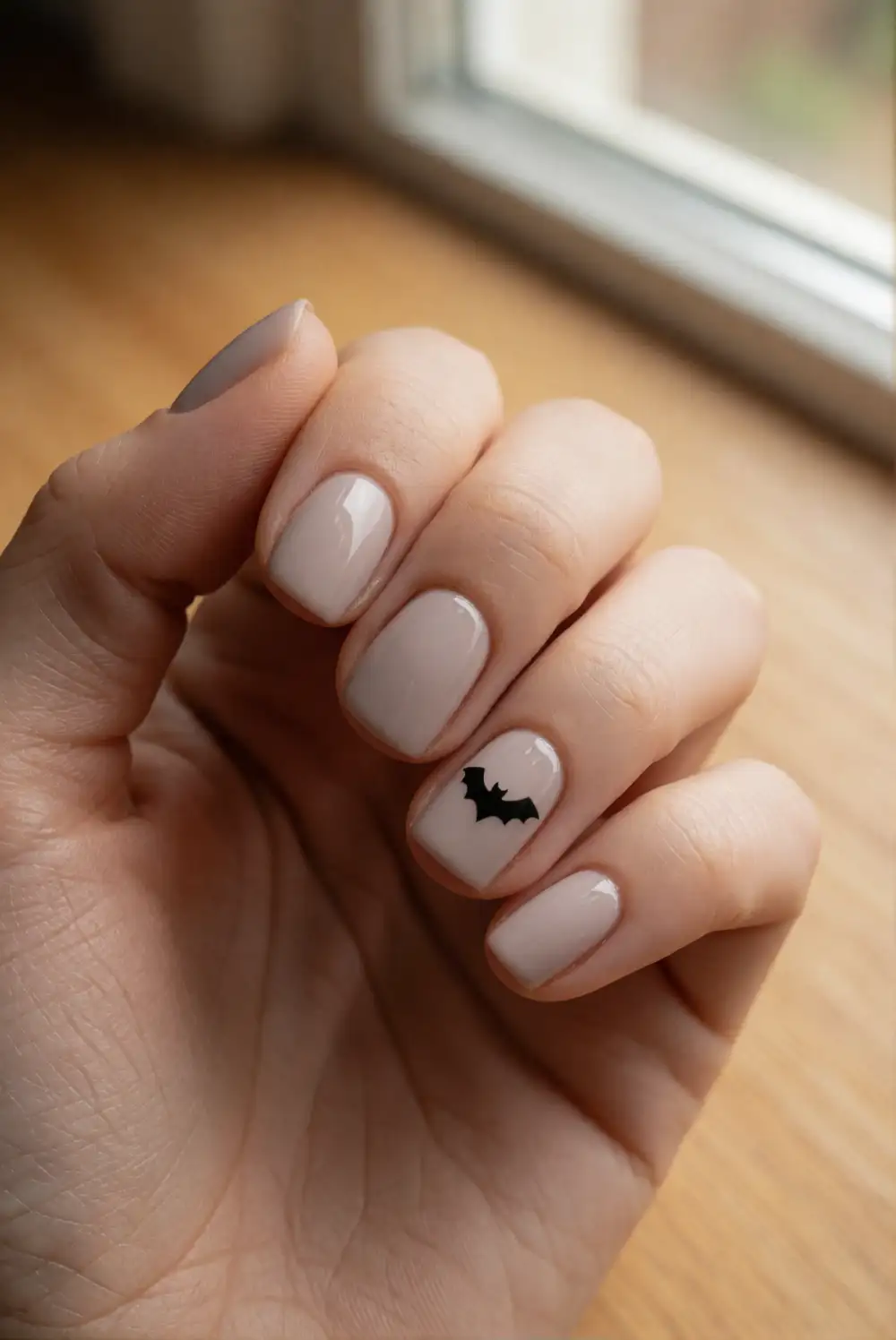 Minimal Bat Silhouette Accent
