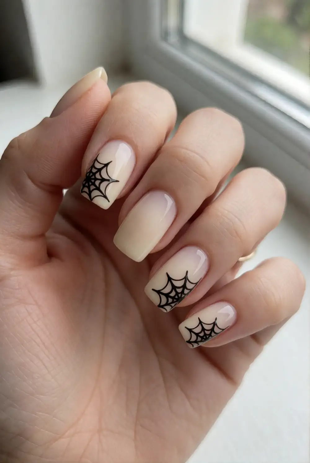 Minimal Spiderweb Corner Nails